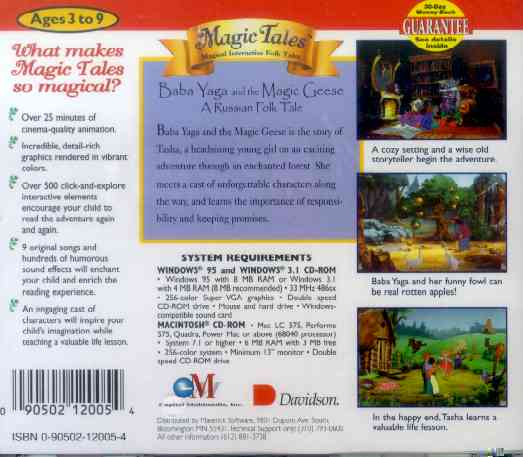 Magic Tales Baba Yaga & The Magic Geese Pc Mac Cd Kid Enchanted Forest 