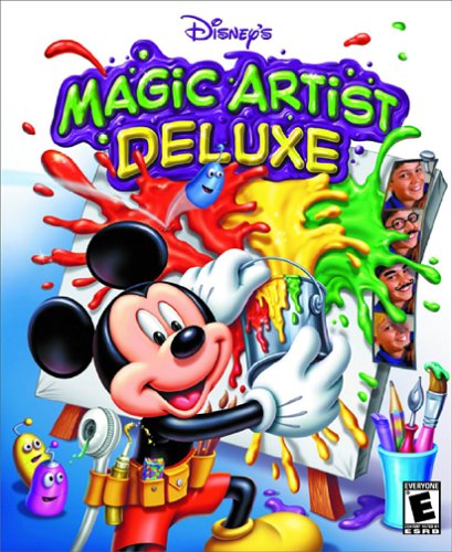 Disney Magic Artist Deluxe Pc Mac Cd Kids Draw Paint Character Scenes