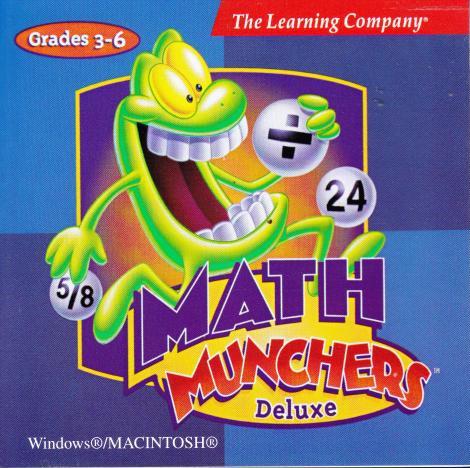 Math Munchers Deluxe PC Mac CD Kid Learn Numbers Add Divide Problem ...