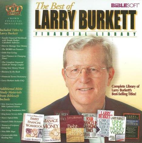 larry burkett financial cd library bible study titles pc tools budget workbook