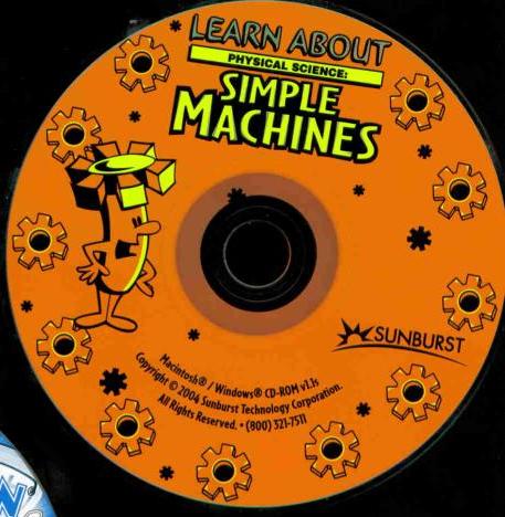 Learn About Physical Science: Simple Machines PC MAC CD mechanical