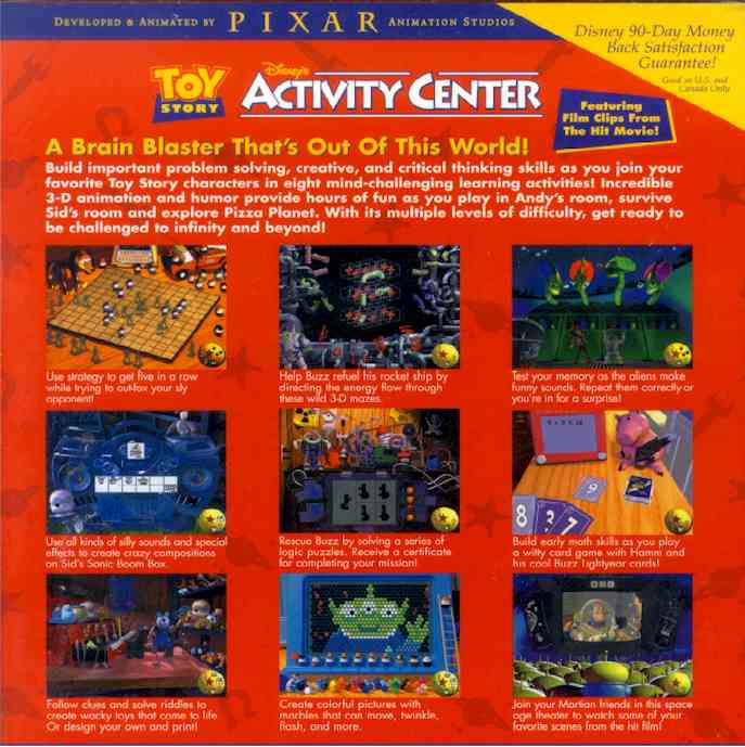 toy story activity center cd rom